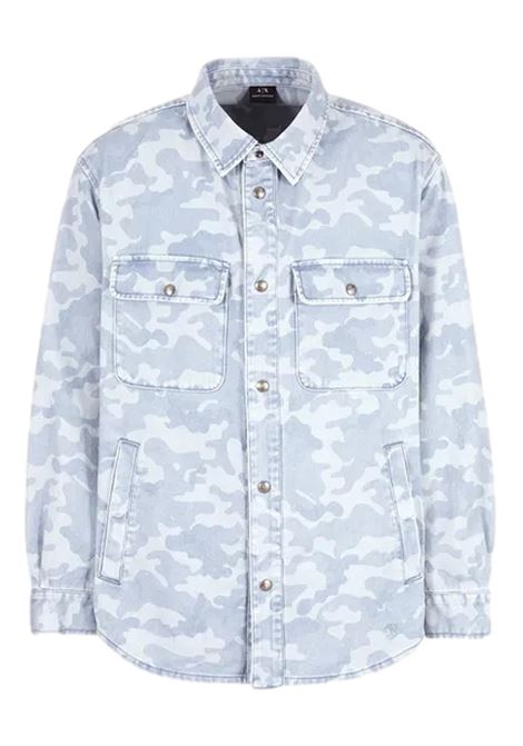 Giacca in denim di cotone fantasia camouflage ARMANI EXCHANGE | Giubbotti | 3DZBG2 Z1XPZ25FM